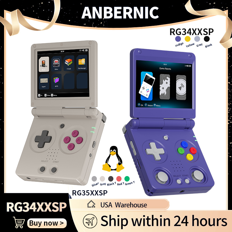 Gaming Console Anbernic - Anbernic RG34XXSP RG35XXSP Konsola Przenośna z