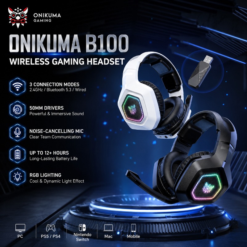 Bezprzewodowy zestaw słuchawko – Gaming Console Amazon recenzja i cena