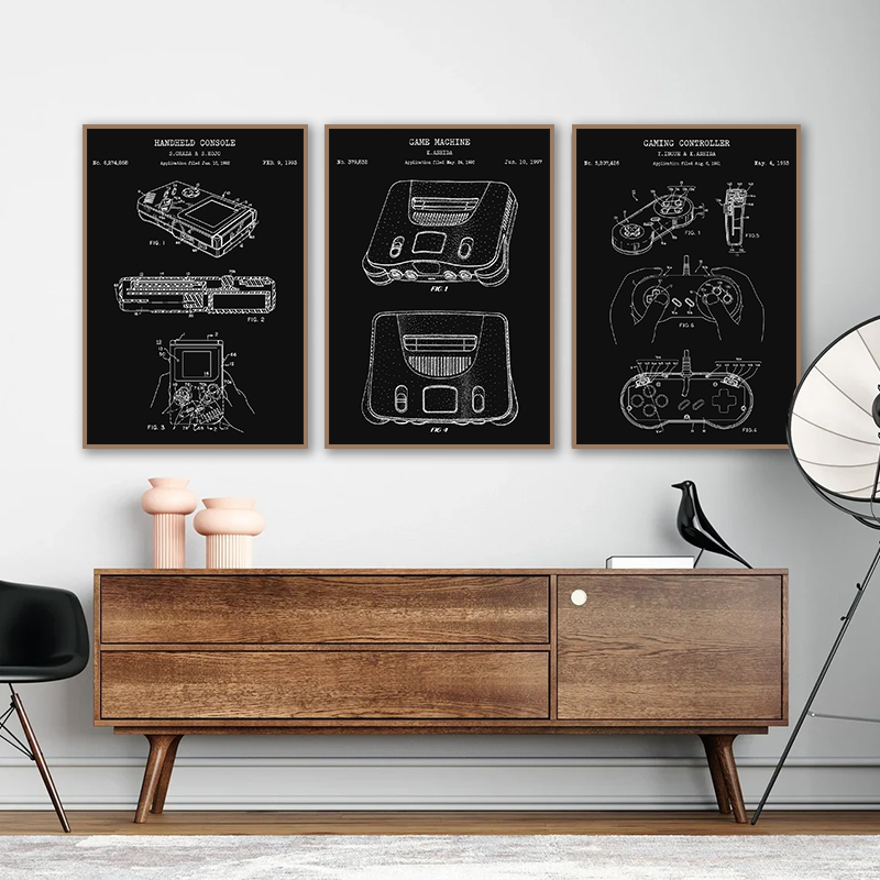 Plakat z planem klasycznej kon – Gaming Console Picture recenzja i cena